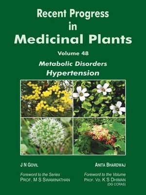 cover image of Recent Progress in Medicinal Plants (Metabolic Disorders Hypertension)